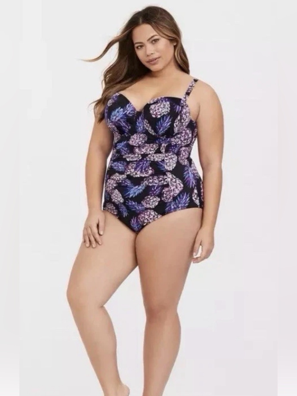 Torrid Vixen Mermaid One Piece Swimsuit Pineapple Pudemi Wired Padded 2X NEW